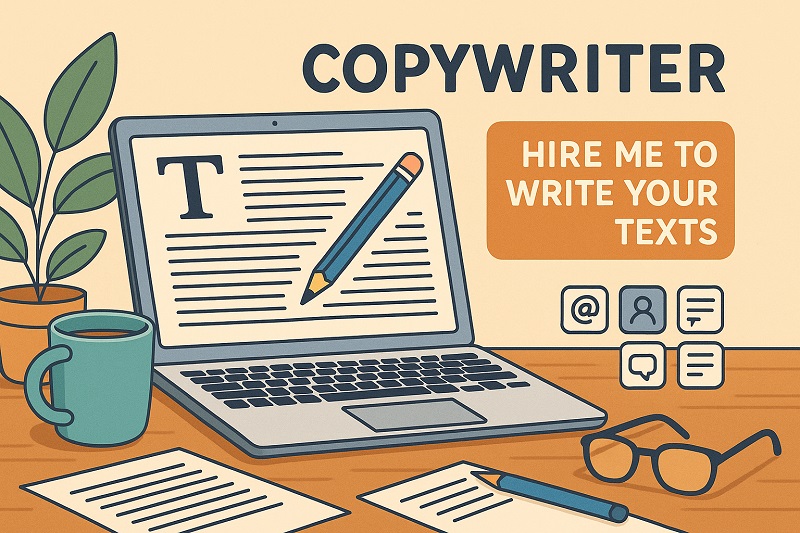 Персональний сайт копірайтера з пропозицією писати тексти Персональний сайт копірайтера з пропозицією писати тексти