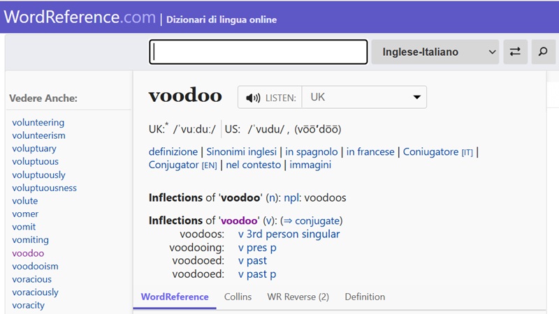 WordReference&nbsp;- словник з прикладами від носіїв мов