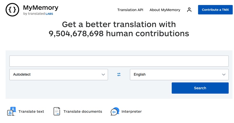 MyMemory&nbsp;-&nbsp;переклад з варіантами під різний контекст